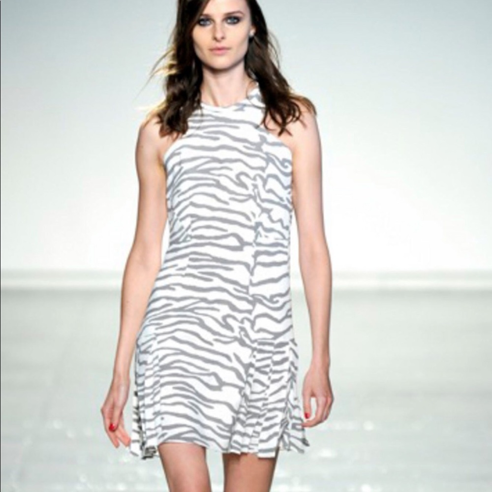 NWOT Rebecca Taylor zebra print dress